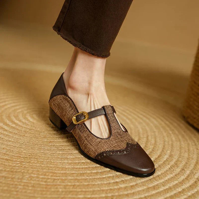 Chloé | Chaussures Vintage en Cuir avec Boucle