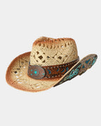 Paola | Chapeau de cowboy tressé