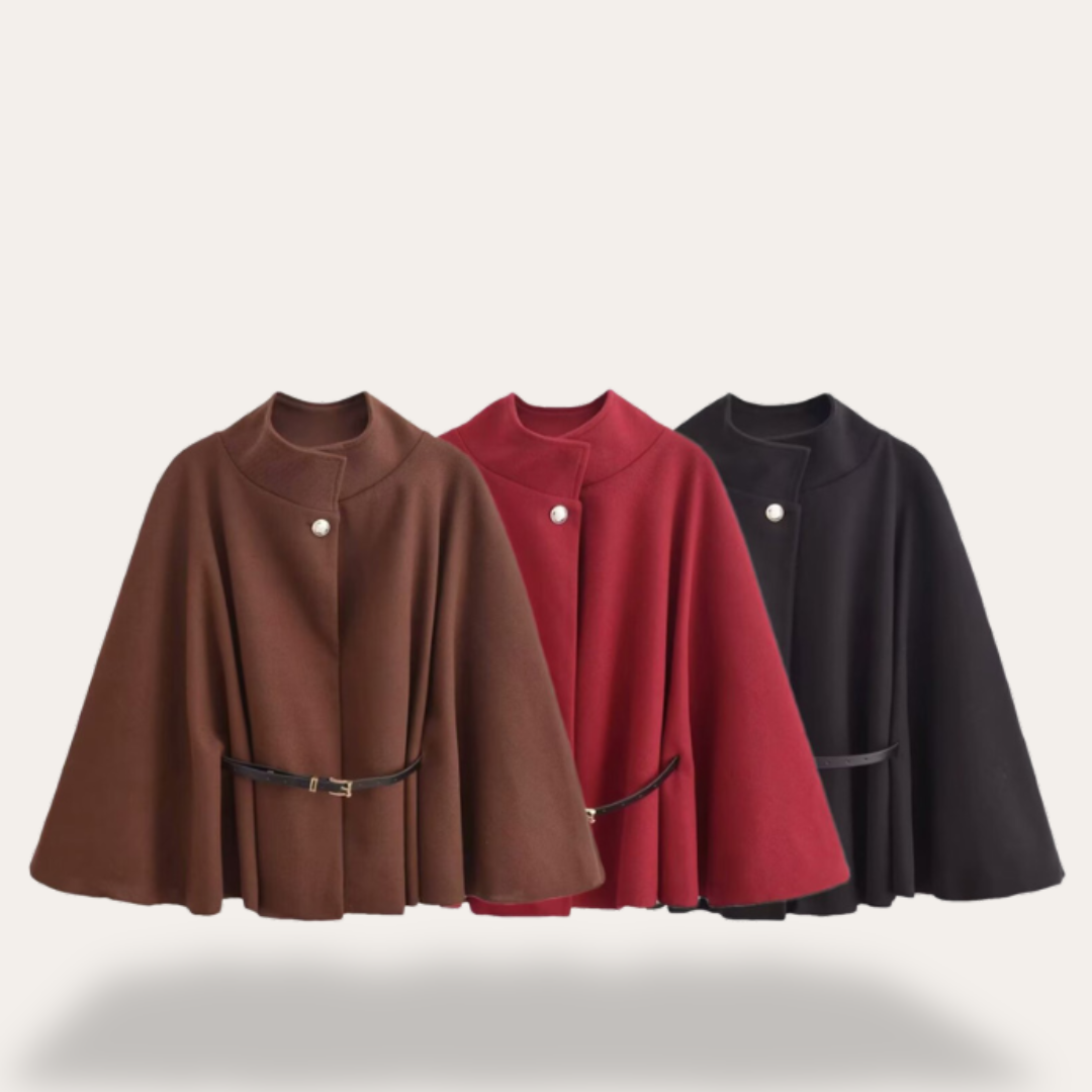 Florianne | Manteau cape en laine élégant