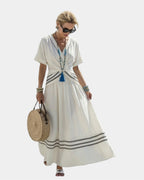 Mylia | Robe midi croisée