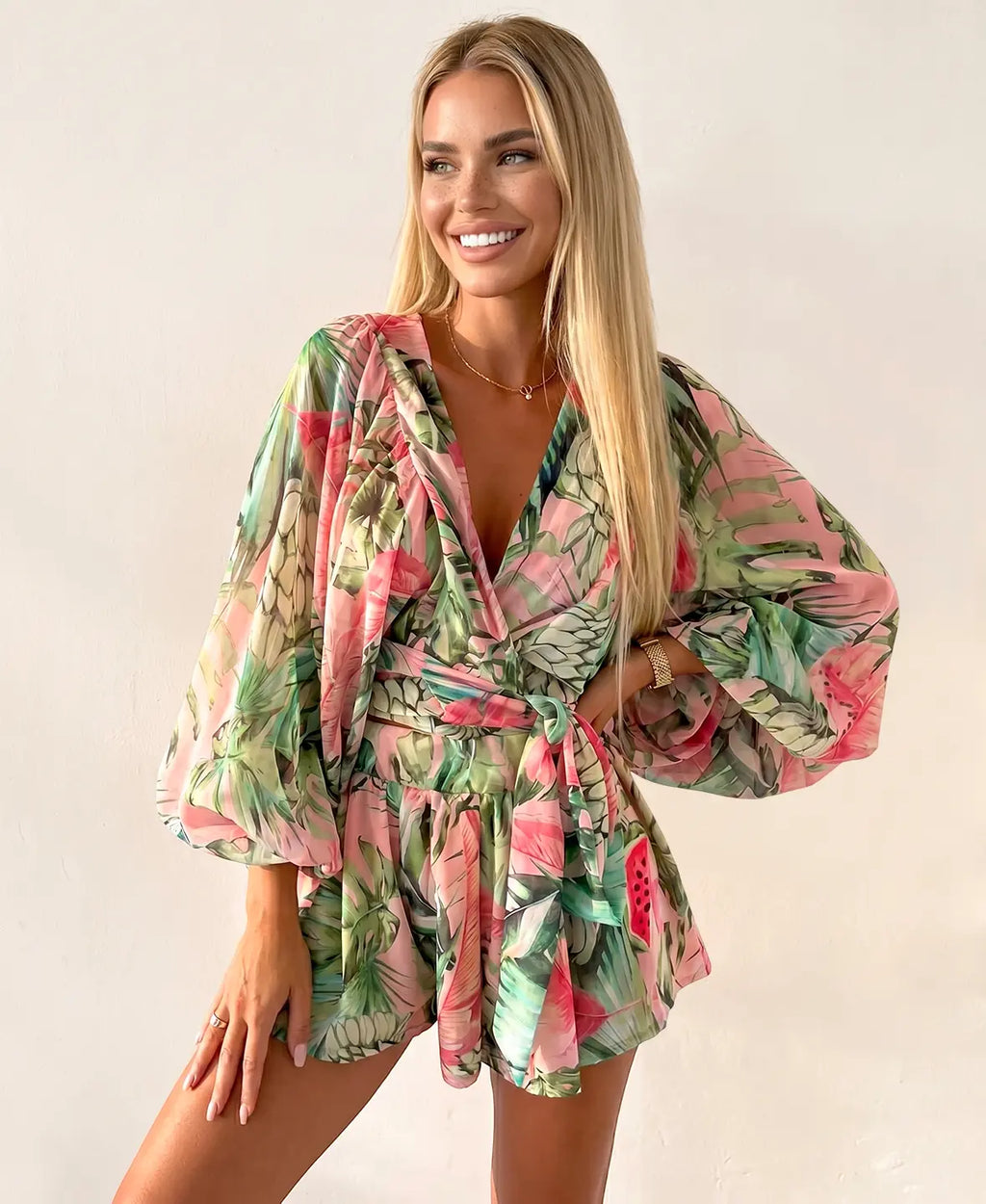 Combinaison Tropicale Enveloppante