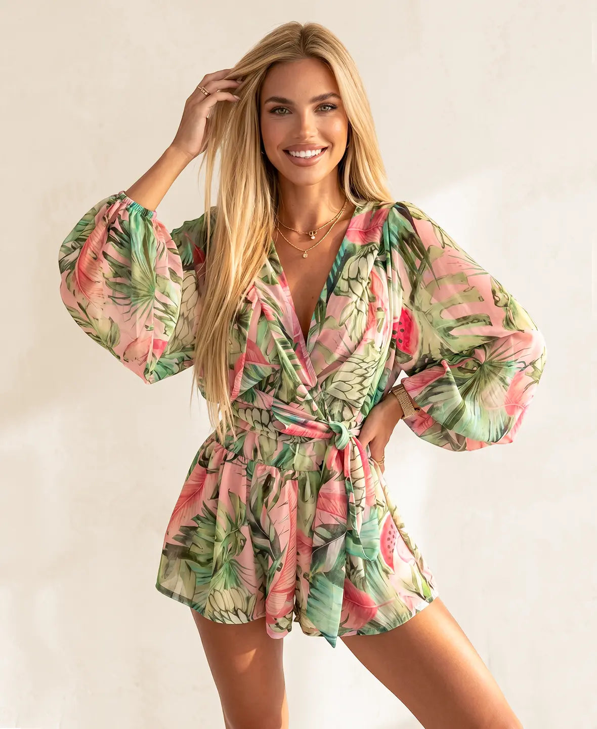 Combinaison Tropicale Enveloppante