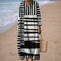 Justine | Robe Géométrique Élégante