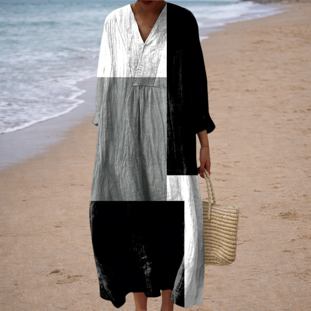 Aurore | Robe Géométrique Élégante