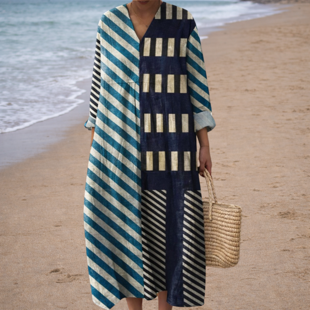 Émilie | Robe Géométrique Élégante