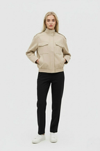 Juléane | Veste bomber élégante avec col montant