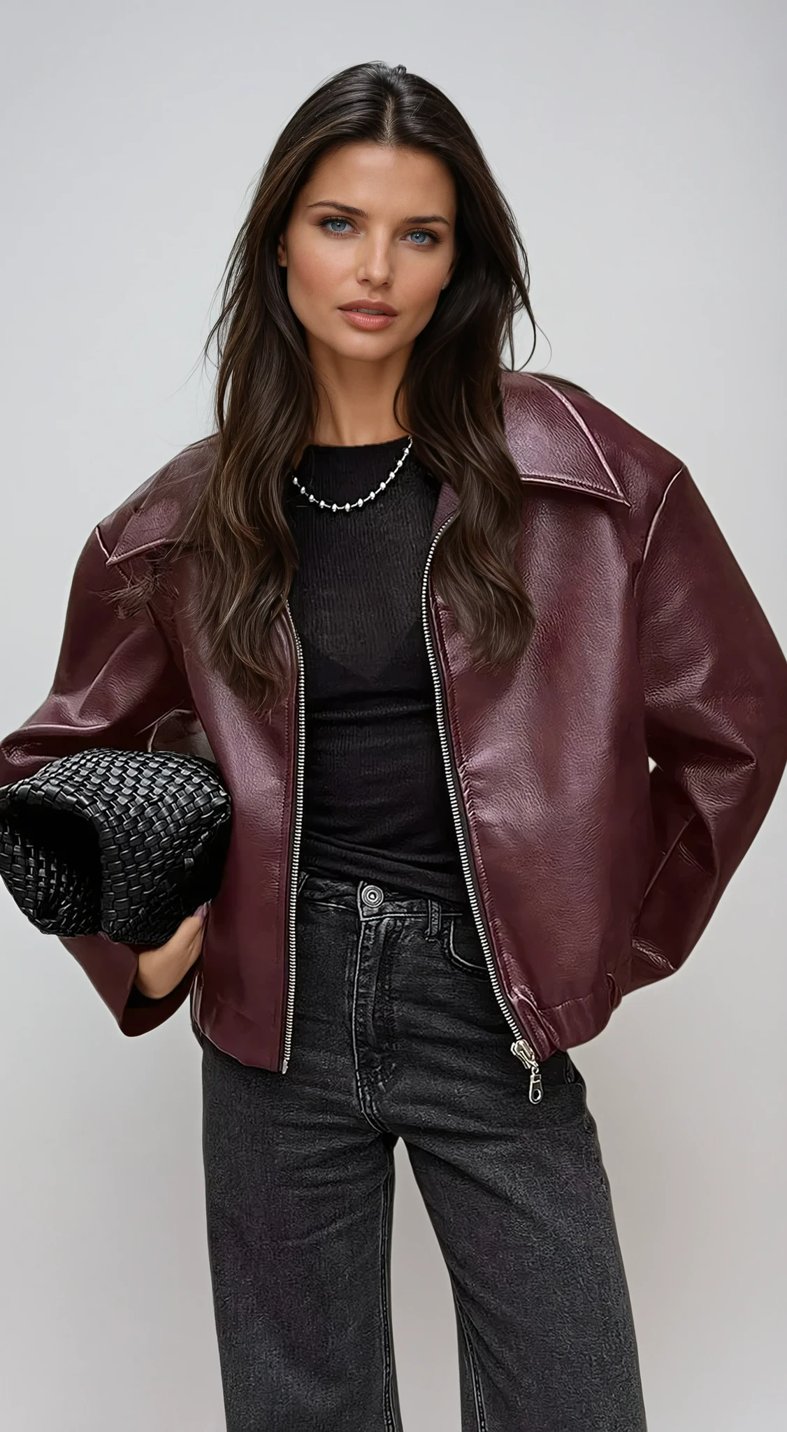 Rosélinea | Veste classique en similicuir