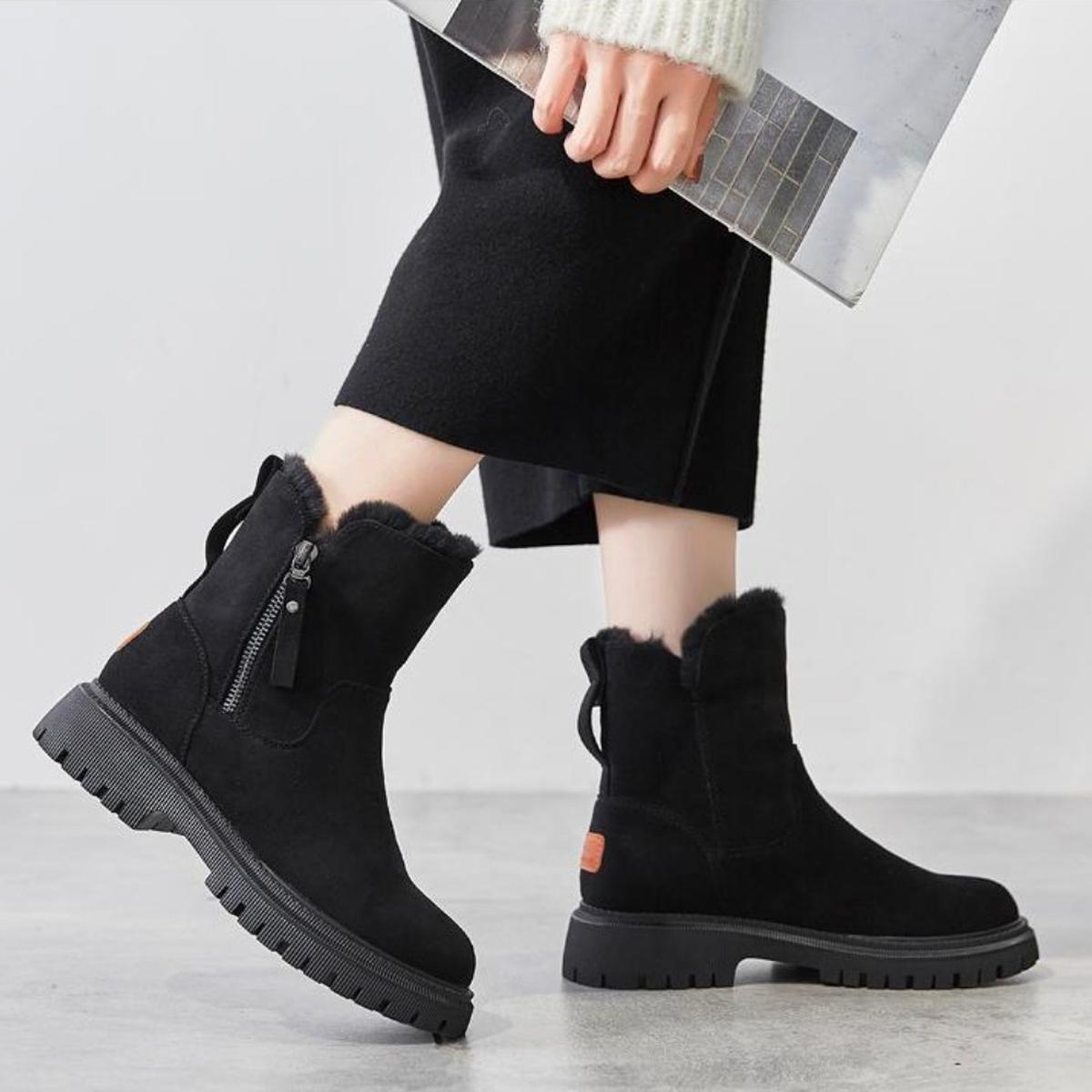 Bottes d'hiver imperméables en fourrure chaude pour femmes