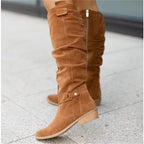Bottes plates hautes polyvalentes pour femmes