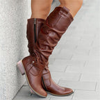 Bottes plates hautes polyvalentes pour femmes