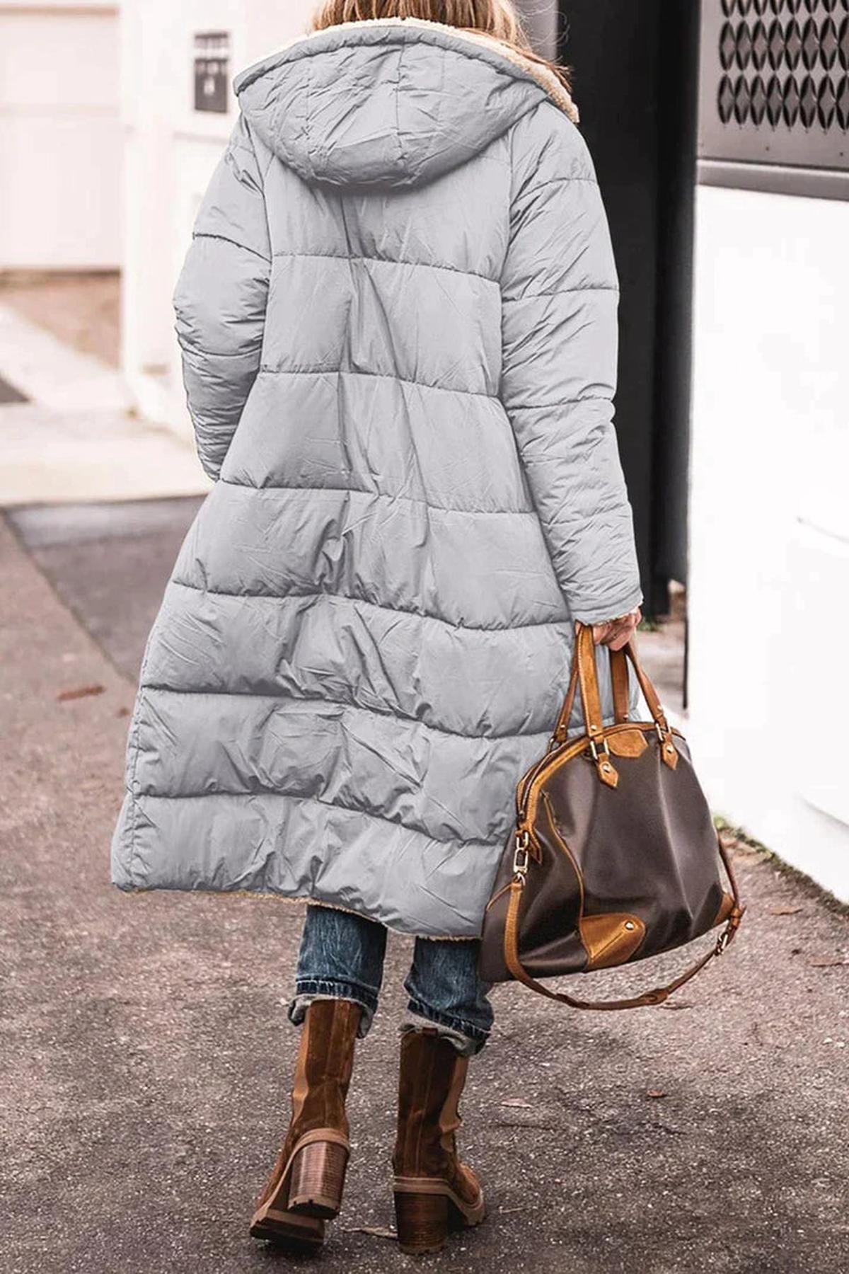 Aurianne | Manteau d’hiver long à capuche