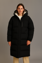 Dorélie | Manteau long matelassé à capuche