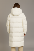 Dorélie | Manteau long matelassé à capuche