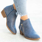 Bottines en Suède Courtes pour Femmes