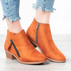 Bottines en Suède Courtes pour Femmes