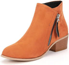 Bottines en Suède Courtes pour Femmes
