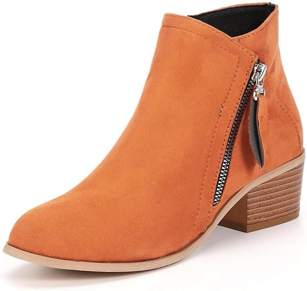 Bottines en Suède Courtes pour Femmes