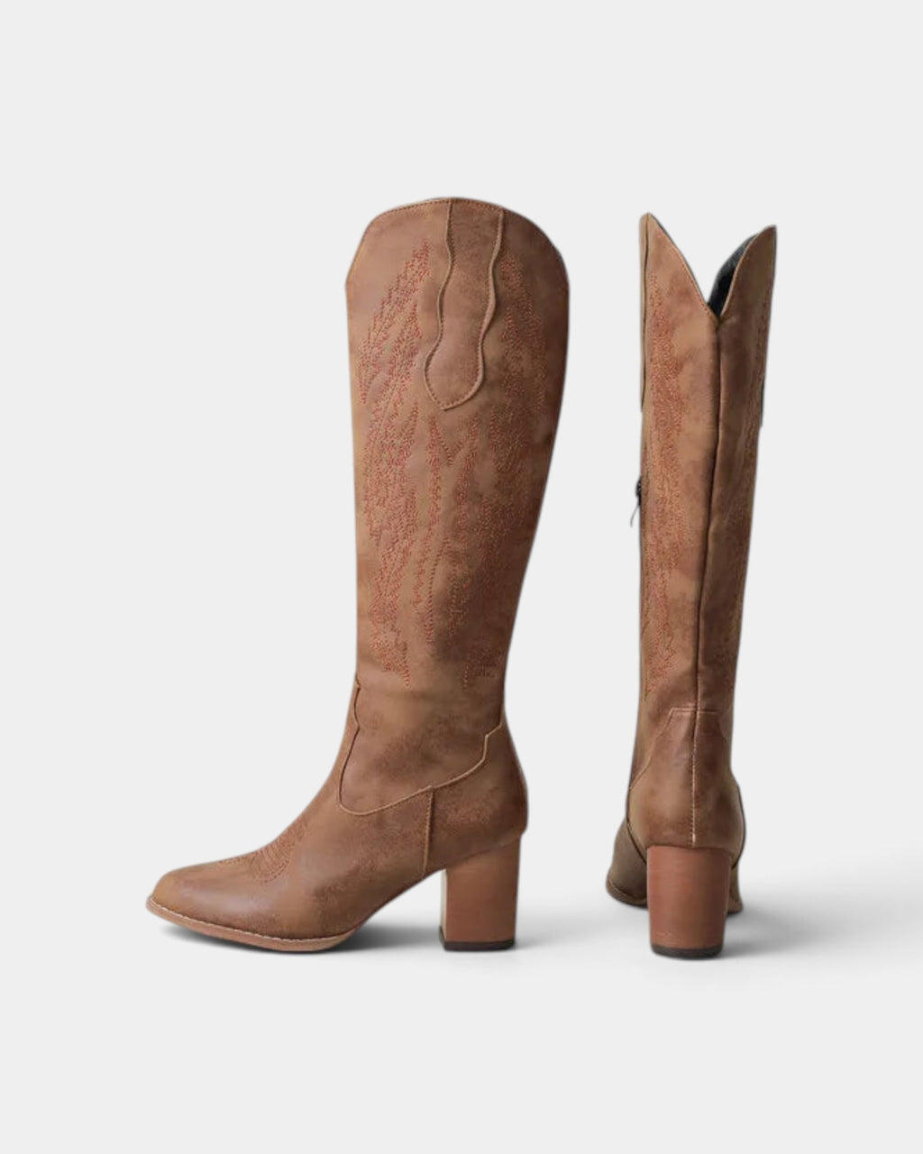 Valysia | Bottes de cowboy marron