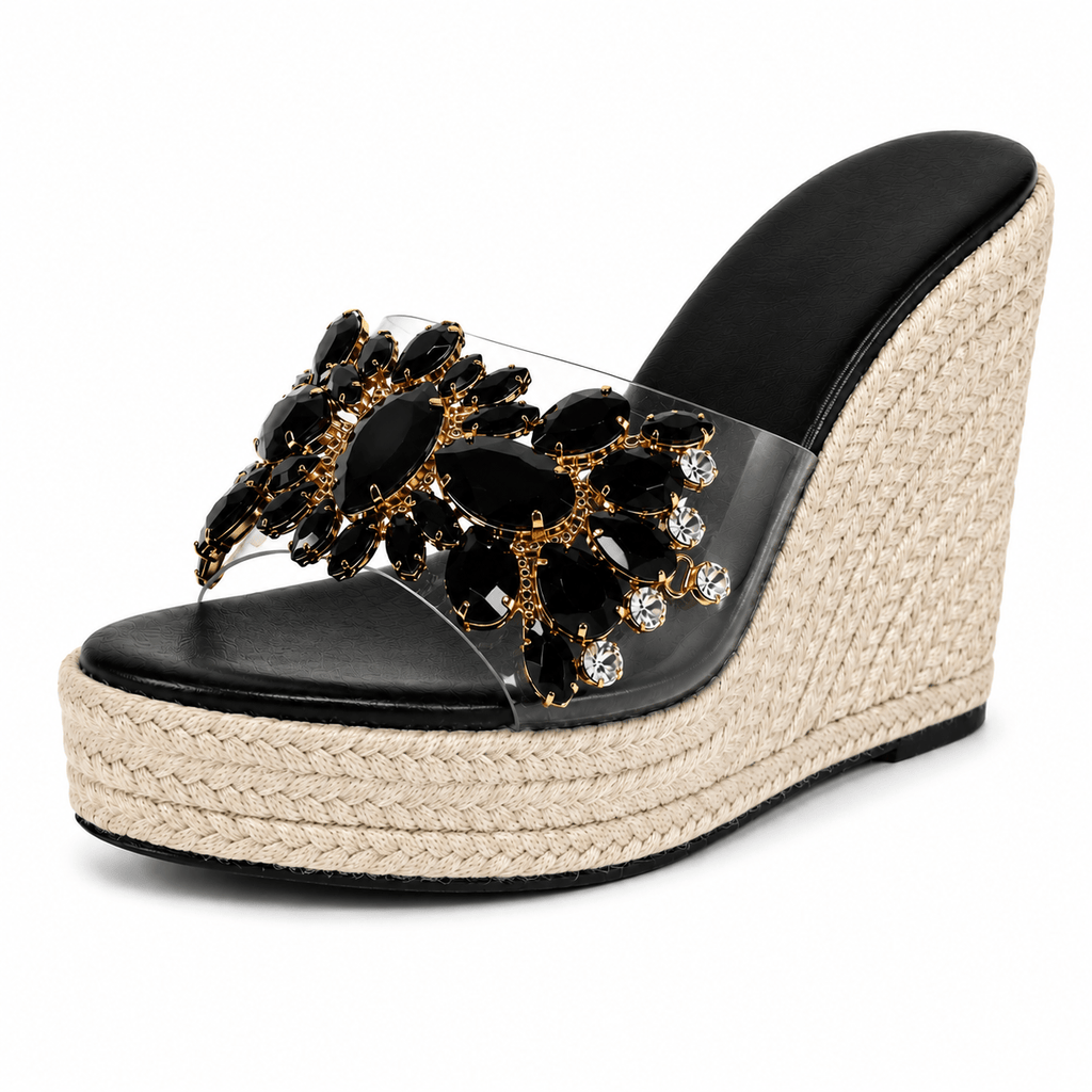Sandales à Talons Riviera avec Cristaux