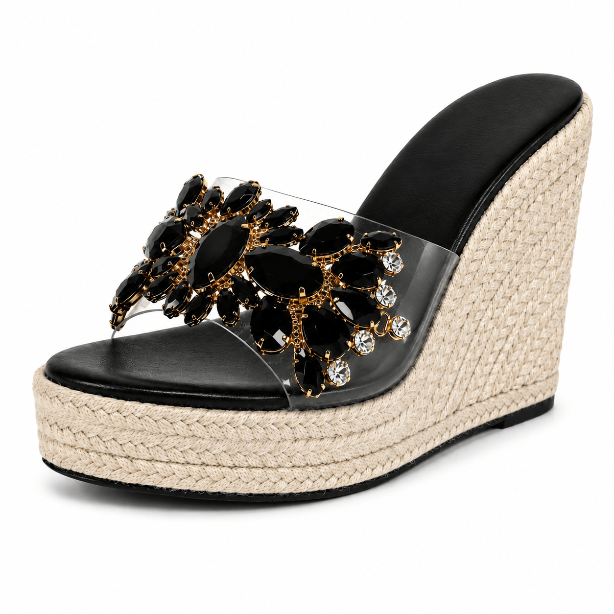 Sandales à Talons Riviera avec Cristaux