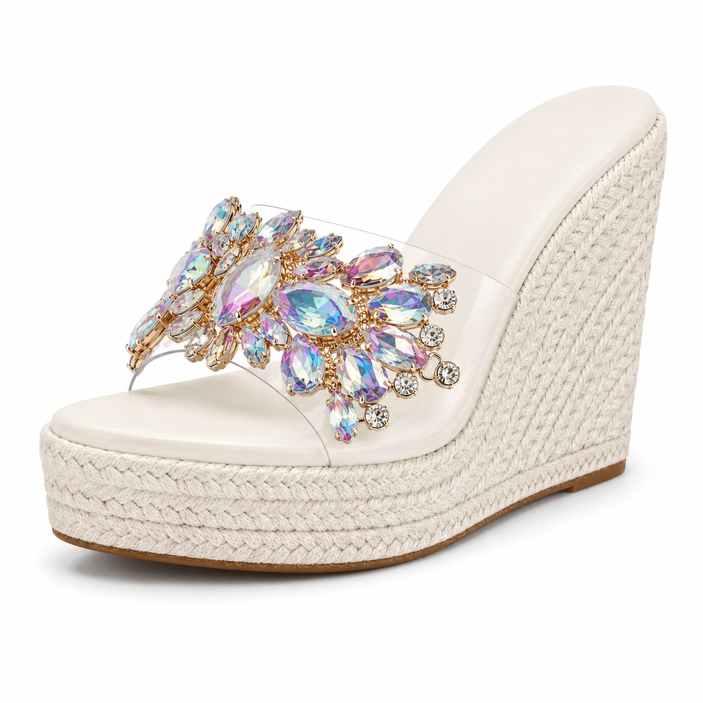 Sandales à Talons Riviera avec Cristaux