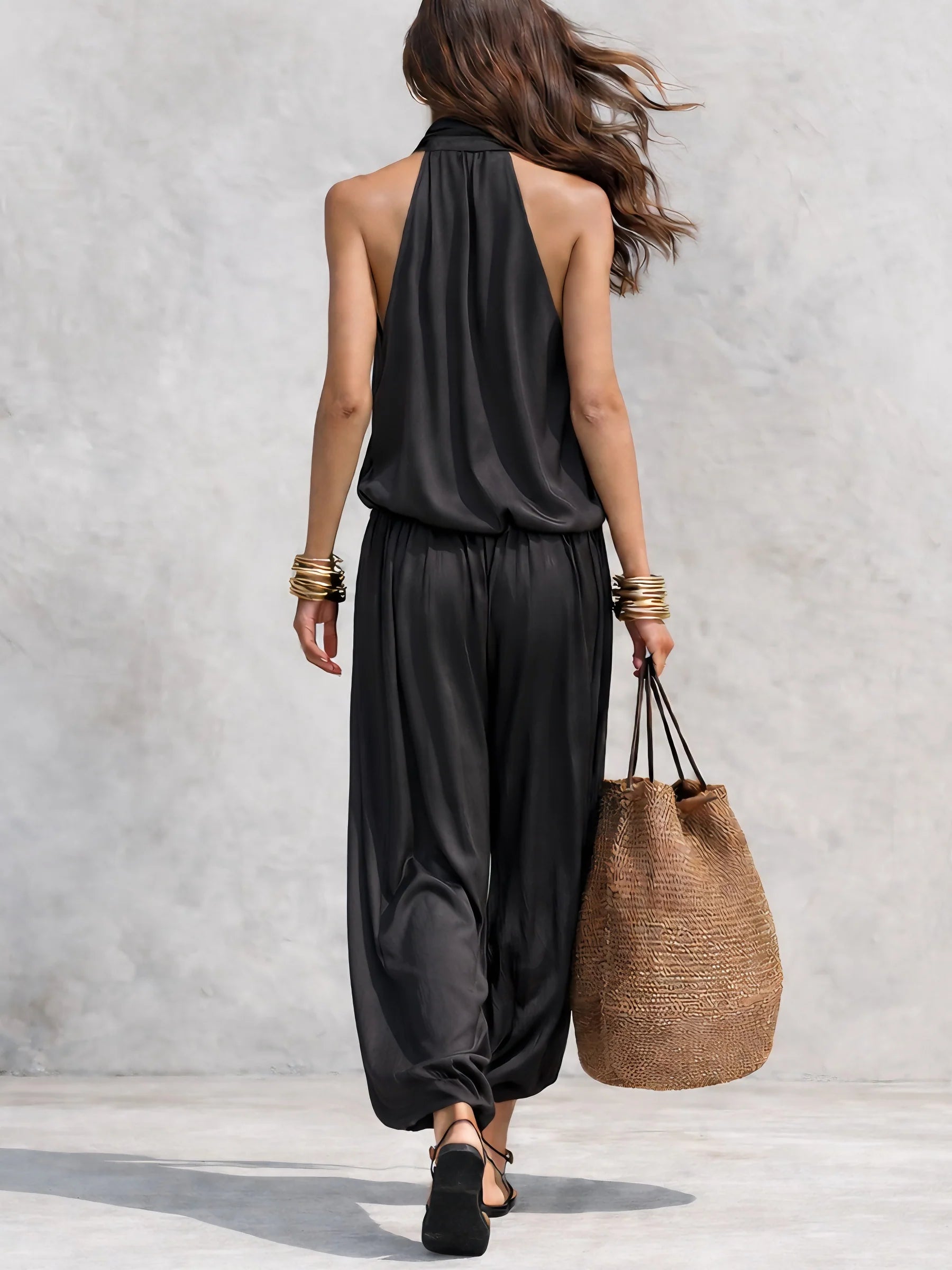 Emmeline | Ensemble avec top sans manches et pantalon