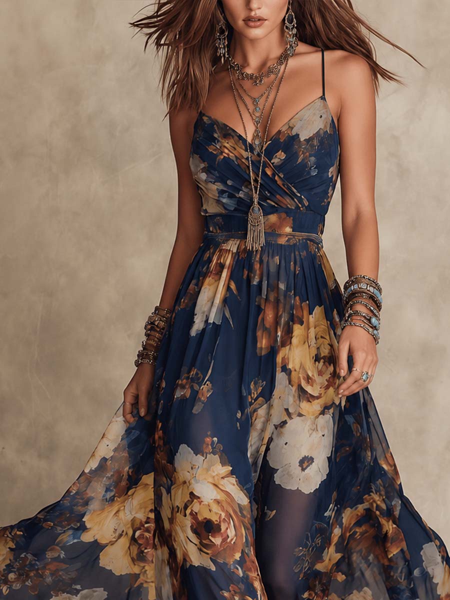Bertholine | Robe maxi florale