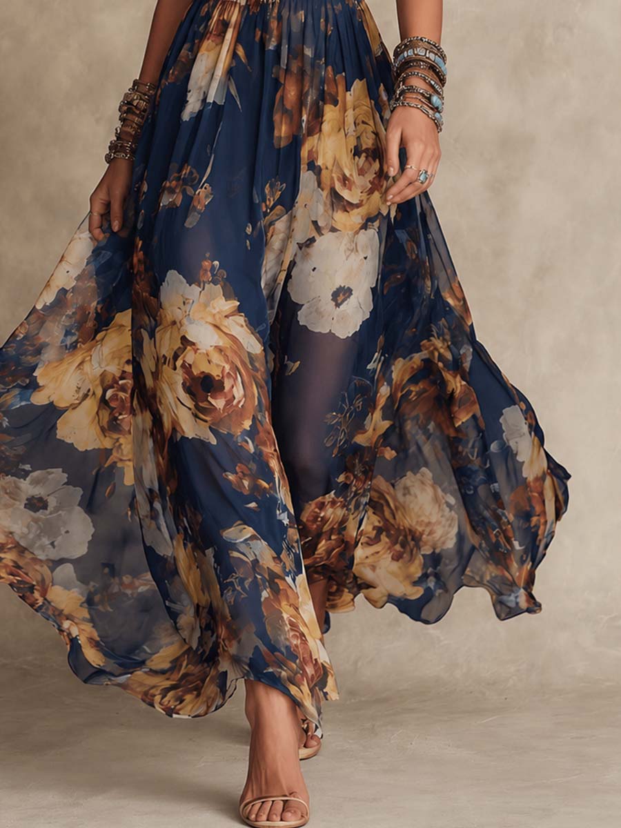 Bertholine | Robe maxi florale