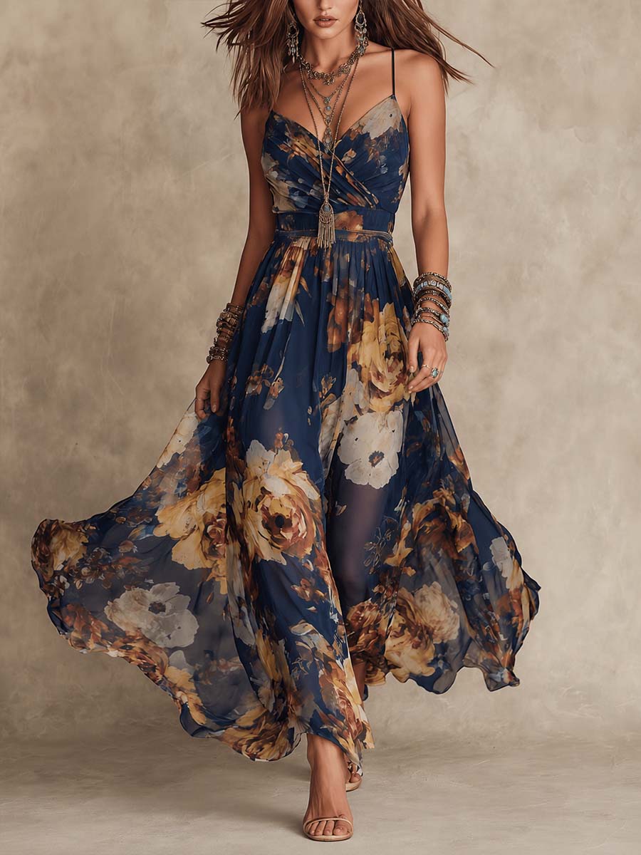 Bertholine | Robe maxi florale