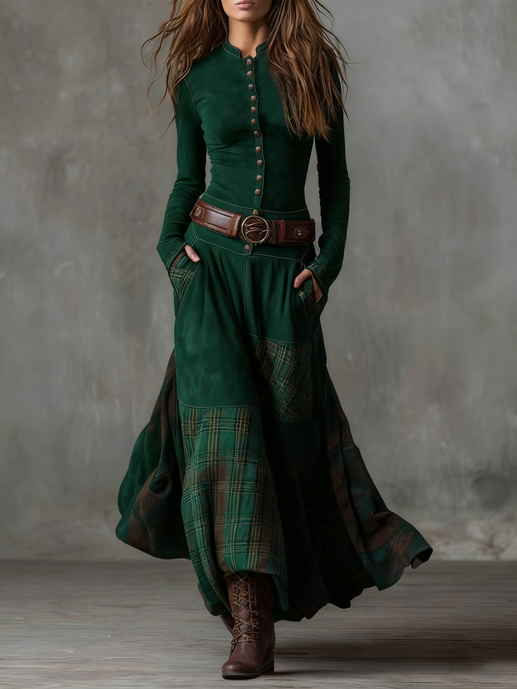 Leonora | Robe longue vintage