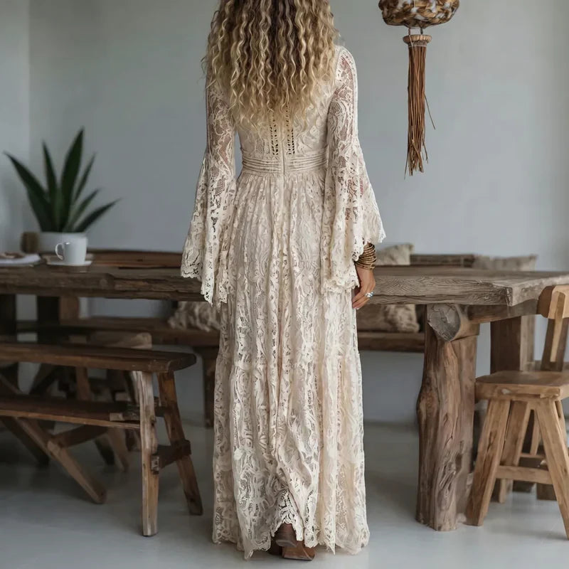 Luisa - Robe longue vintage à coupe sirène