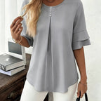 Hadelinde | Blouse élégante à boutons