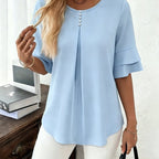 Hadelinde | Blouse élégante à boutons