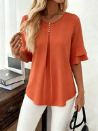 Hadelinde | Blouse élégante à boutons