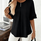 Hadelinde | Blouse élégante à boutons