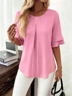 Hadelinde | Blouse élégante à boutons