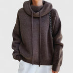 Marie | Pull Douillet avec Col Haut et Capuche