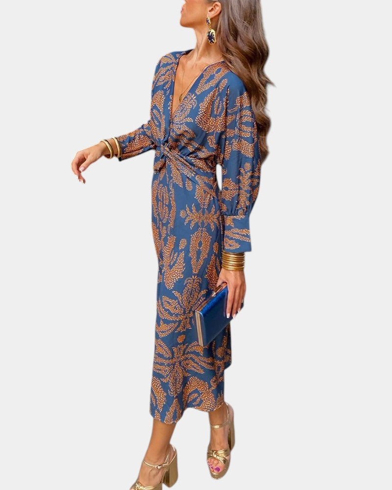 Eve | Robe Élégante à Imprimé Intemporel