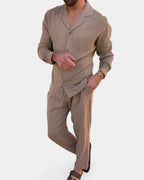 Marcel | Ensemble pantalon et chemise effet lin