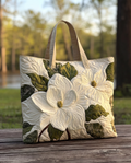 Sac à main artisanal matelassé "Motif floral"
