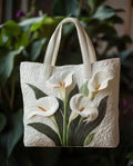 Sac à main artisanal matelassé "Concha Blanca"
