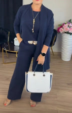 Ensemble de 3 Pièces avec Col Halter