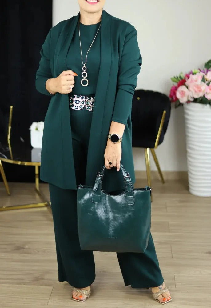 Ensemble de 3 Pièces avec Col Halter
