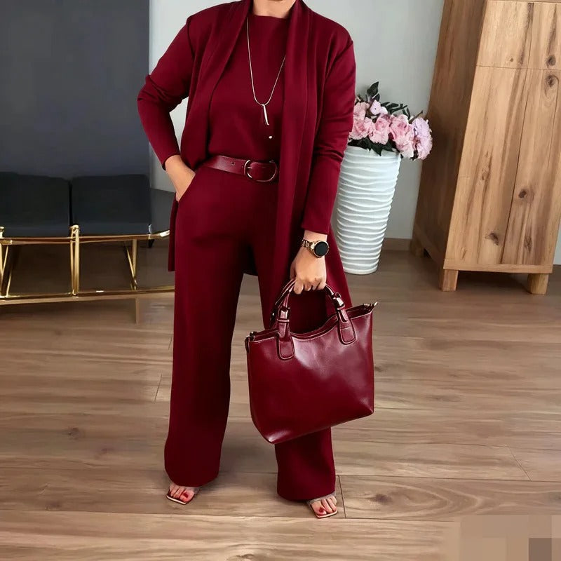 Ensemble de 3 Pièces avec Col Halter