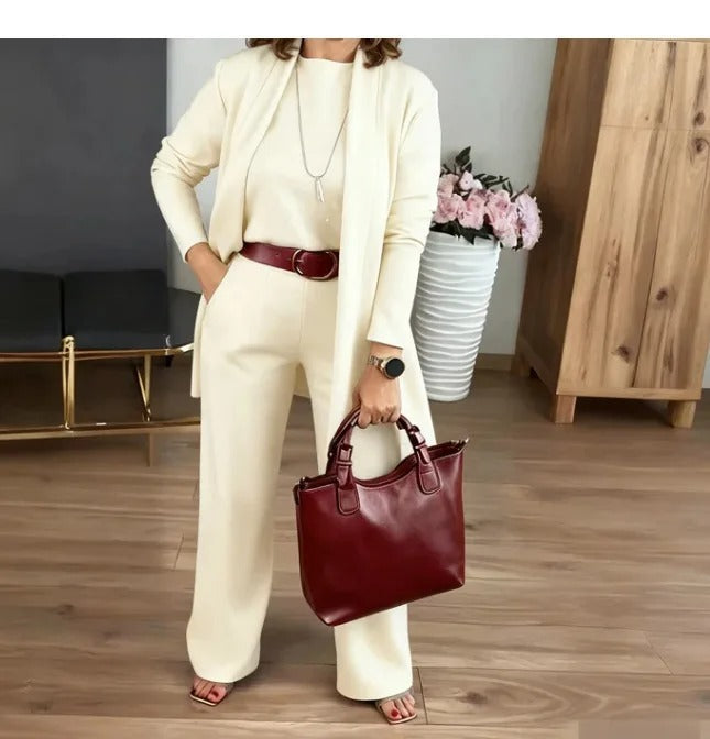 Ensemble de 3 Pièces avec Col Halter