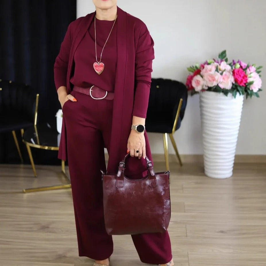 Ensemble de 3 Pièces avec Col Halter
