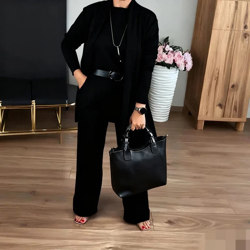 Ensemble de 3 Pièces avec Col Halter