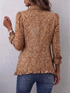 Concepción | Veste Florale Vintage avec Volants