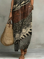 Zola | Robe Maxi à Imprimés Mixtes