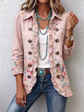 Araceli | Veste Florale avec Volants et Boutons
